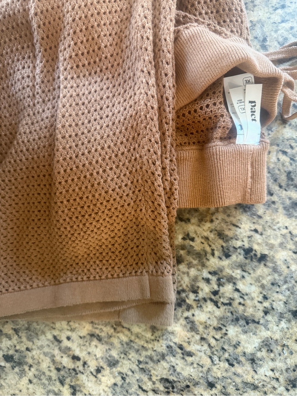 Pact Organic Wide-Leg Knit Pants in Brown - Picture 5 of 6